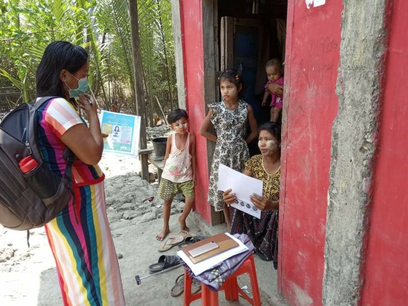 Sensibilisatie voor de preventie van COVID-19 in Myanamar