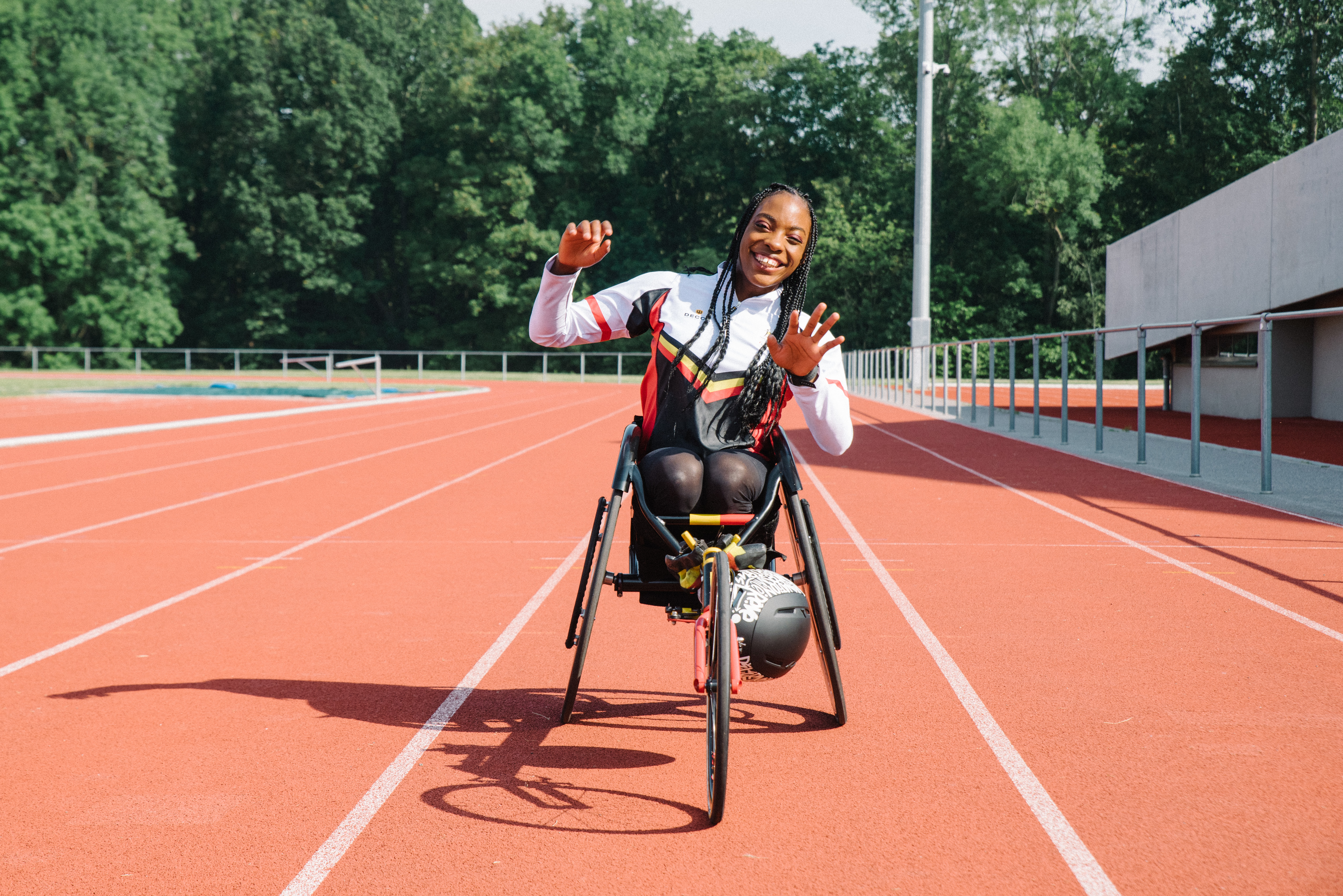 De Belgische paralympische atlete Léa Bayekula wordt ambassadrice van Handicap International.