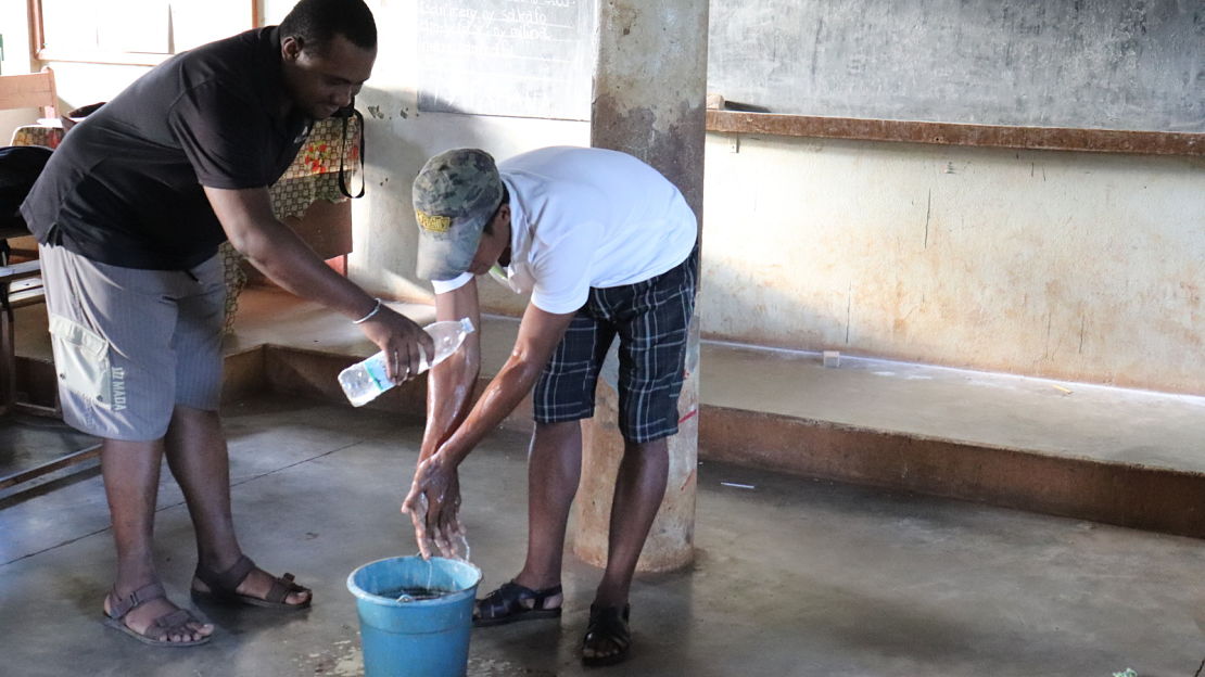 Een sensibiliseringsactie rond hygiëne in Madagaskar