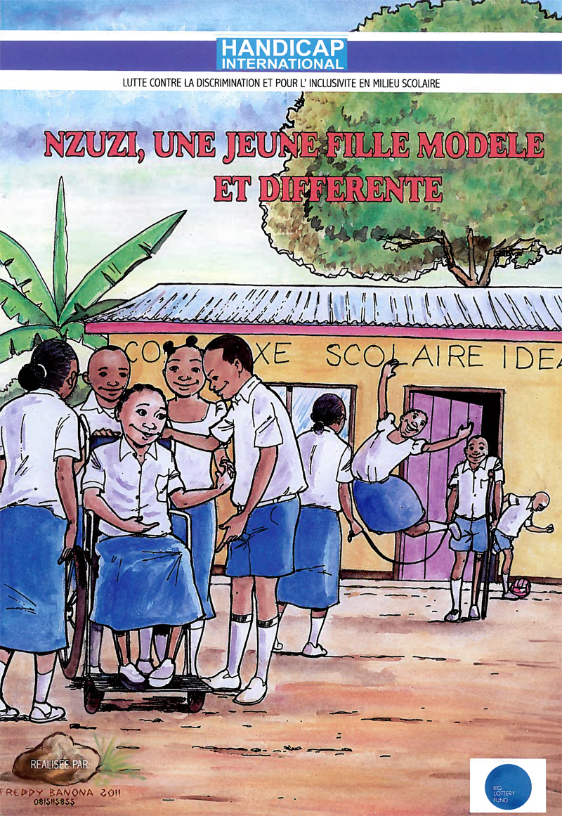 image de Nzuzi, la jeune héroïne de la B.D. congolaise