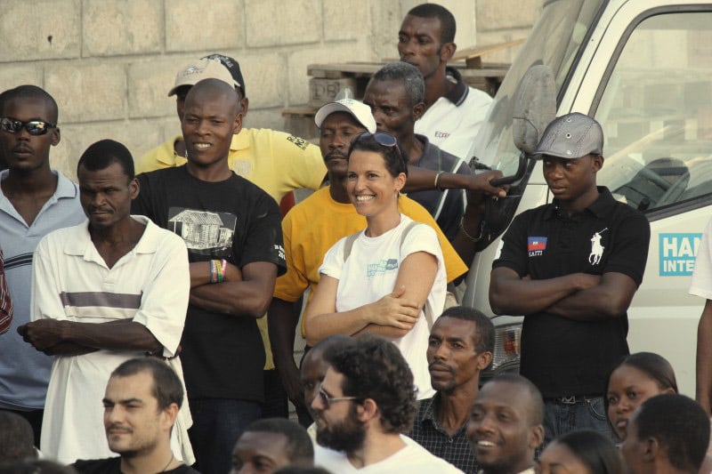 foto van de lokale staff in Haïti